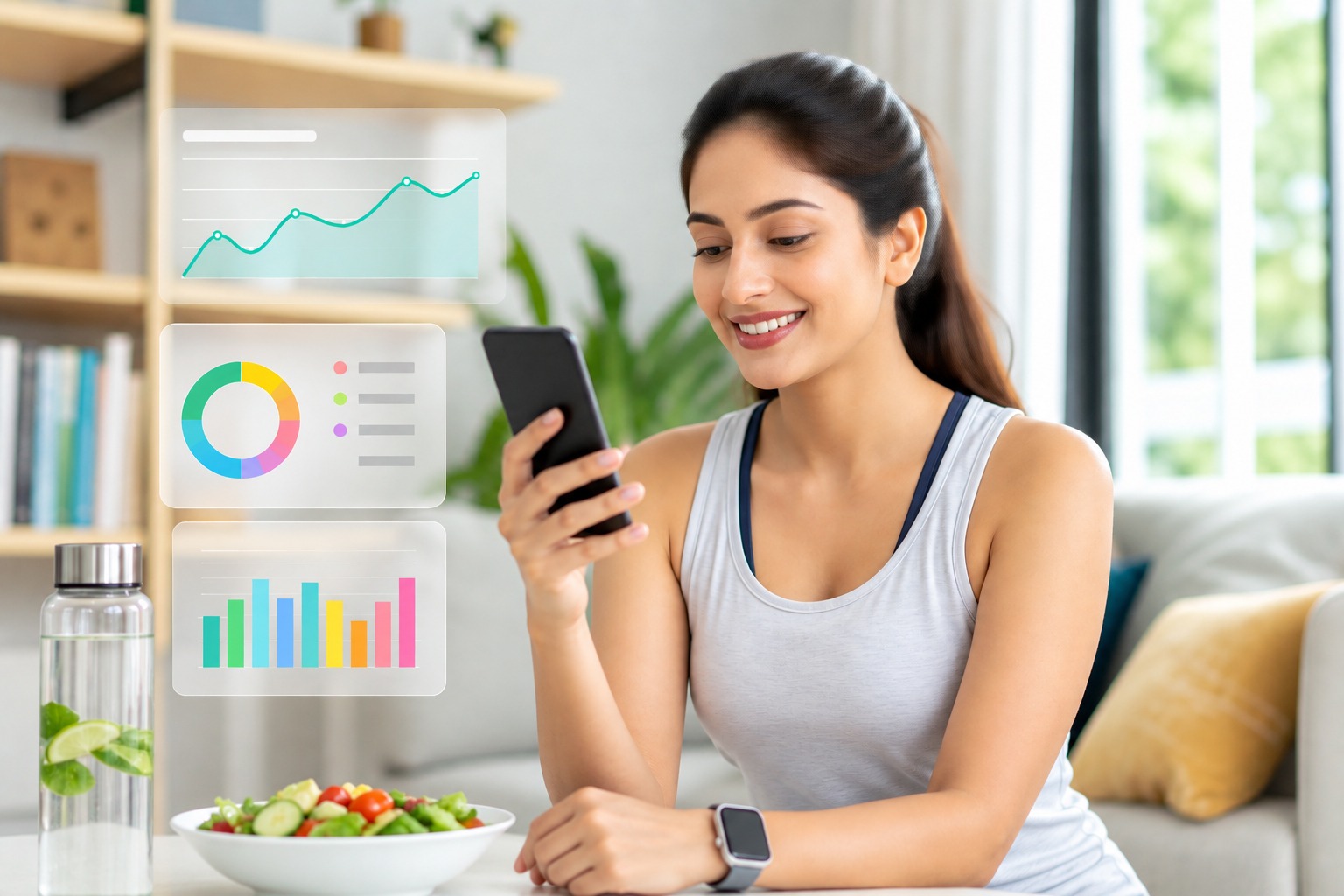 Tracking health progress over time